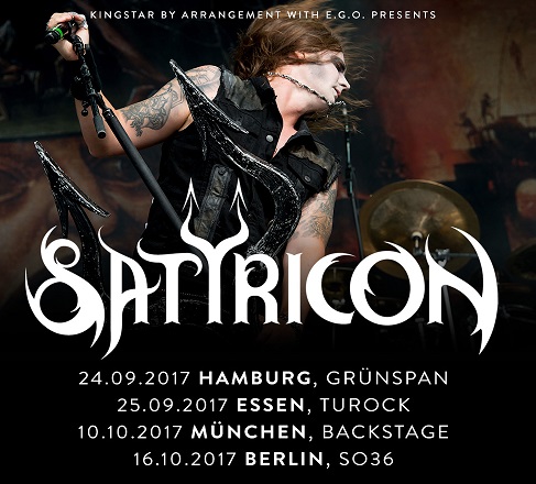 Satyricon mit neuem Album auf Europa-Tour im Sep/Okt ´17