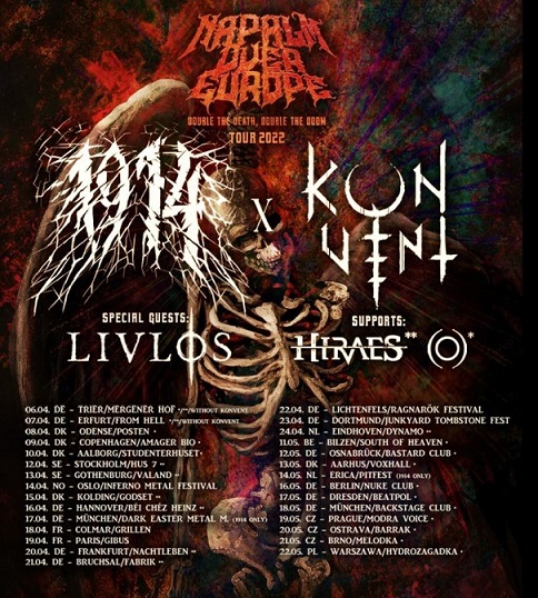 News: NAPALM OVER EUROPE -Double The Death/Double The Doom Tour 2022 ...