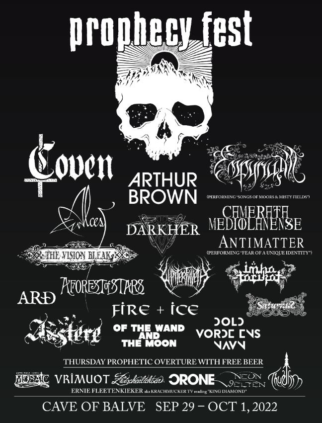 news Prophecy Fest 2022 release updated Running Order METALGLORY