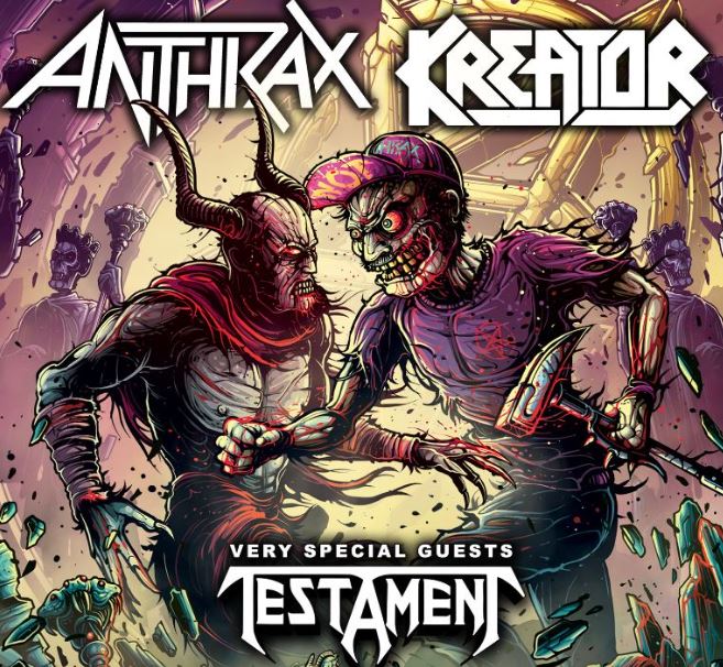 KREATOR, ANTHRAX & TESTAMENT – 14.12.24 in Hamburg, Inselpark Arena